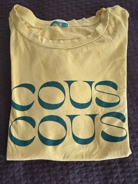 MOTHER Cous Cous yellow t shirt GUC size L